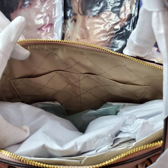 NWT Michael Kors Charlotte Tote Bag - Large Powder Blush - Picture 8 of 11